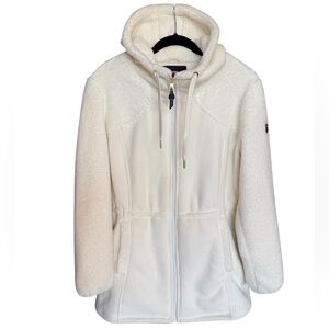 Madison Cream Teddy Jacket with Hood